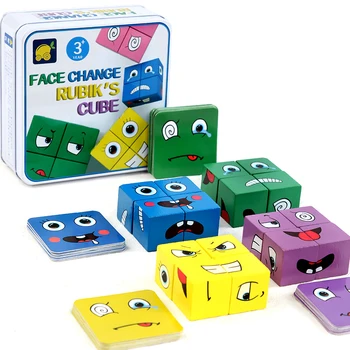 子どもBebe木製パズル表現にブロックの役割をモンテッソーリ教育の変化をマッチング論理思考ゲーム形状ジグソー