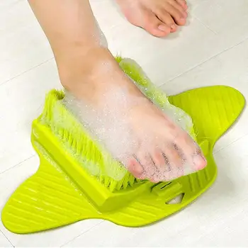 プラスチックお風呂のシャワーの足ブラシスクラバー風呂の靴の足マッサージスリッパーブラシスクラブ垢のスパシャワーして角質ケアに、洗顔