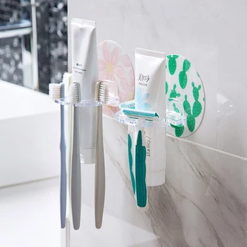 1プラスチックの防水壁のシール歯ブラシホルダー-歯ブラシディスペンサー用歯磨きの浴室壁歯ブラシホルダー