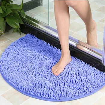 40X60cmソフトカーペットの滑り入浴室絨毯階のドアマット汚れのバリア半円階のドアクッションマット絨毯2023