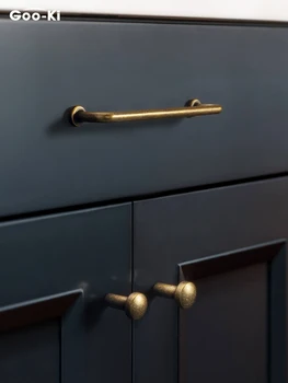真鍮内閣取り扱うアンティークの青銅製の引き出しノブ亜鉛合金の固体レトロな真鍮製のバーはプルキッチンのドレッサーワードローブ食器棚
