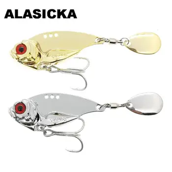 ALASICKA5-15gスピナー釣り具Wobblers SequinスプーンCrankbaitsが困や氏の指VIBベイトフライフィニジマスPesca