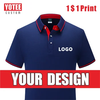 YOTEE2021年夏多stylecustom通気性のポロシャツの男性のロゴをカスタムトップ
