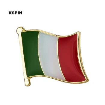イタリア国旗ワッペ旗Lapleピンバッジフラグブローチ