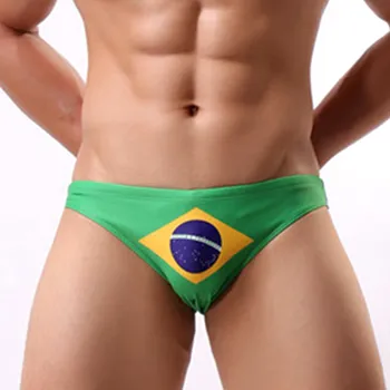 メンズのビキニブラジル水着泳ブリーフセクシーミニ水泳パンツの着用ボール水着入浴ツビーチが短いDesmiit Sungaゲイ