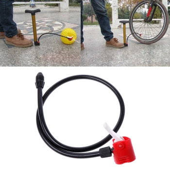 バイク自転車で手軽に携帯用エアーポンプTire Inflator交換用ホース付属品