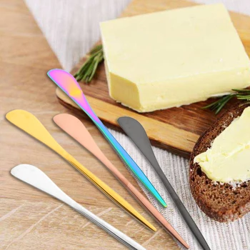 ステンレス鋼のバターナイフズデザートバターのジャムパターンの道具ナイフの刃物食器の朝食のパンパターンツール