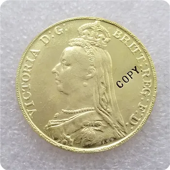 1891年英国金コインコピー記念コイン-レプリカコインメダルコイン！