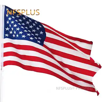 3x5Ft米国旗米90x150CM国旗の米国のポリエステル印刷の星Spangledバナーにアメリカの旗やのぼり